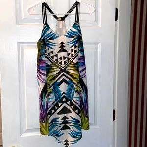 Vacation ready 🏝 Tropical Aztec print pattern dress